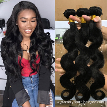 Factory price 8-30inches 100% virgin human body wavy hair, most popular wholesale indian hair weave